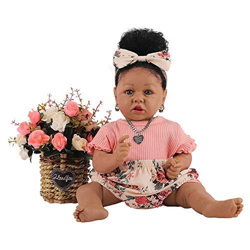 HOOMAI Lifelike Reborn Baby Dolls with Soft Body African American ...