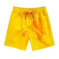 thumbnail image 1 of HOOMEUMY Color-Changing Swim Trunks for Boys Kids Quick Dry Beach Shorts Summer Mesh Lining Swimsuit with Pockets Yellow L, 1 of 2