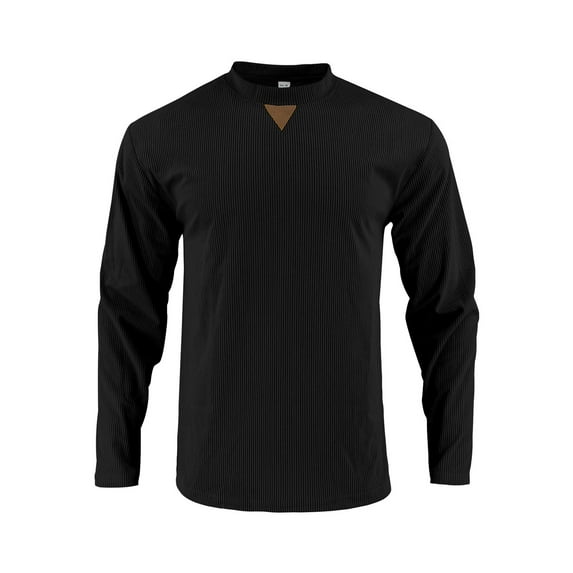 HOOMEUMY Long Sleeve Shirts for Men Solid Color Comfy Corduroy Shirts ...