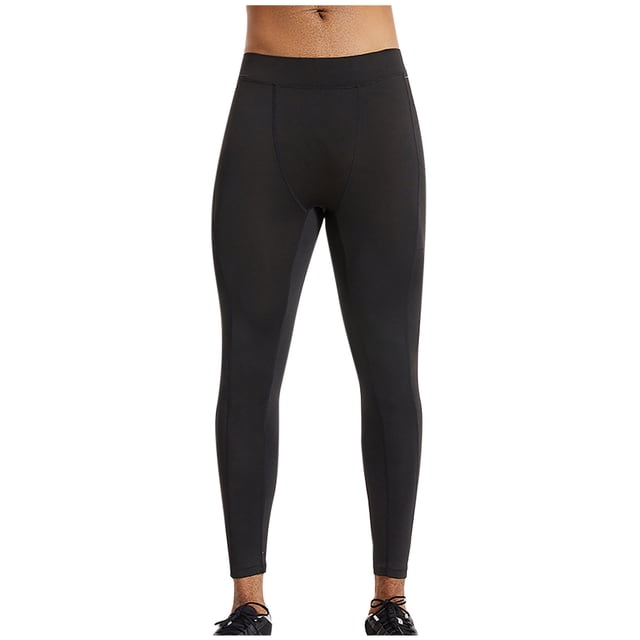 HOOMEUMY Men Athletic Pants Solid Color Fashion Pockets Elastic Fitness Exercise Running Yoga Pants (Black,M)