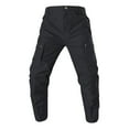 thumbnail image 1 of HOOMEUMY Men's Cargo Pants Outdoor Hiking Trousers Water Resistant Zipper Pockets Durable Lightweight Quick Dry Multi Pocket Work Black S, 1 of 4