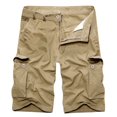 thumbnail image 1 of HOOMEUMY Men's Cargo Shorts Cotton Baggy Straight Military Work Shorts with Pockets Plus Size Black Gray Army Green Yellow XXL, 1 of 3