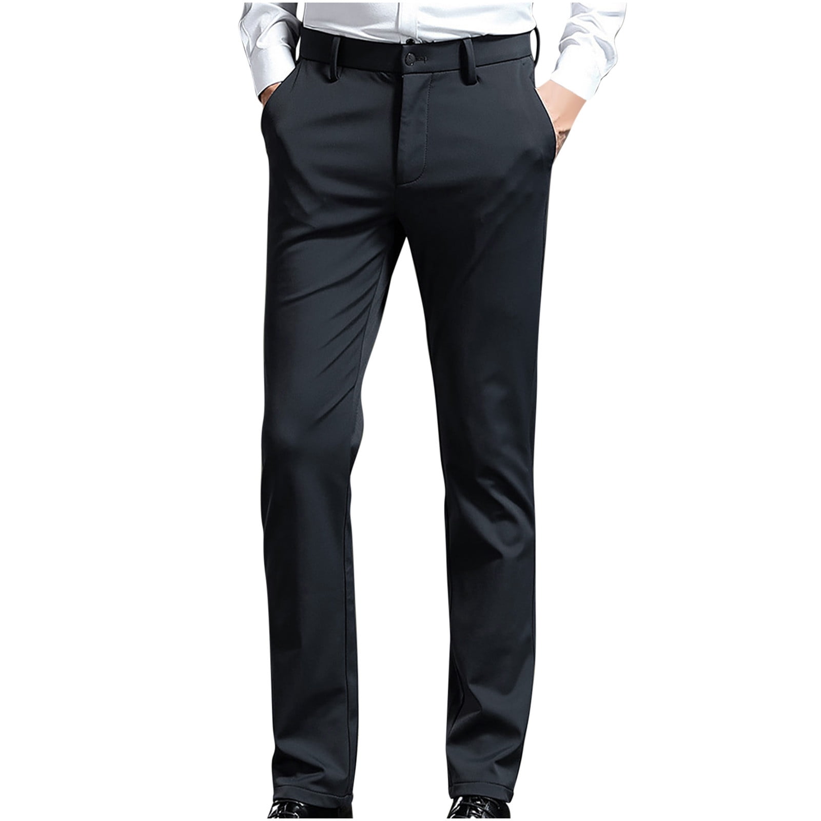 black dress pants amazon Amazon.com: Amazon Essentials Men's Classic-Fit Wrinkle-Resistant Stretch Dress Pants, Black, 28W x 28L : Clothing, Shoes & Jewelry
