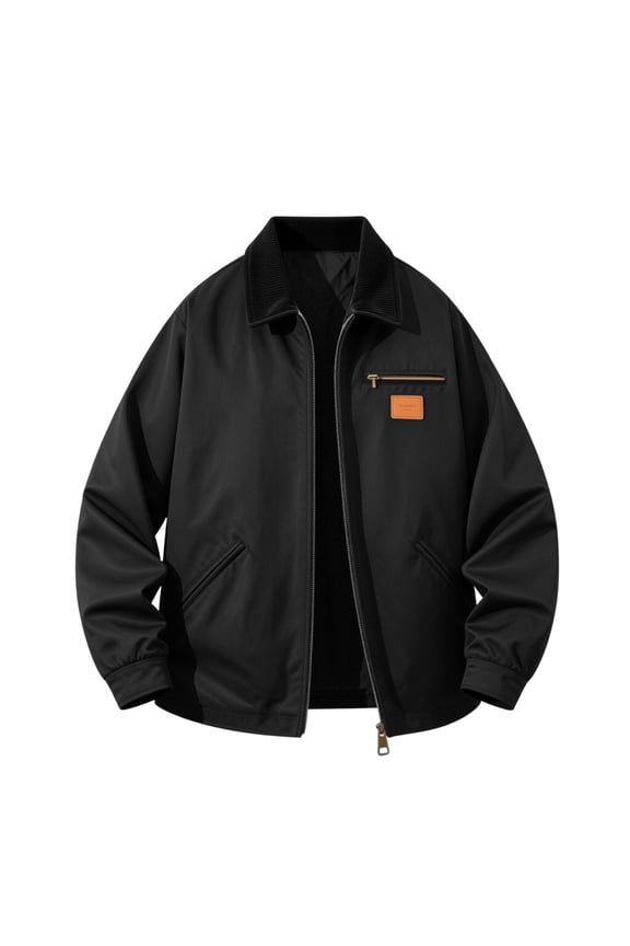 Men's Flight Jacket Cotton Light Casual Jacket with Pocket