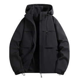 Olyvenn Winter Warm Men's Solid Long Sleeve Coat Zip Up Olyvenn Winter Warm Men's Solid Long Sleeve Coat Zip Up
