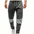 thumbnail image 1 of HOOMEUMY Men's Jogger Pants Red Black Sport Sweatpants Elastic Waist Loose Fit Workout Running Training Trous Dark Gray XXXL, 1 of 8