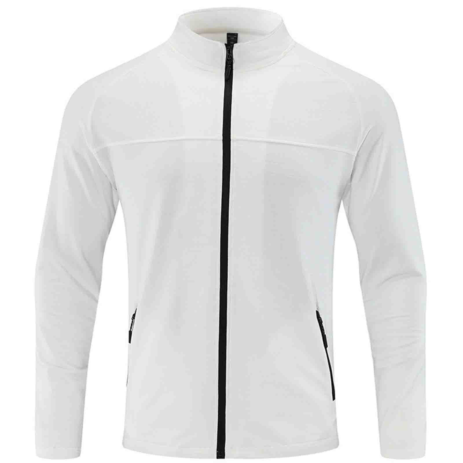 HOOMEUMY Men's Lightweight Running Jacket Full Zip Windproof Breathable