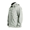 thumbnail image 1 of HOOMEUMY Men's Lightweight Water Resistant Windbreaker Jacket Hooded Outdoor Sports Running Hiking Raincoat Gray XL, 1 of 6