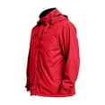 thumbnail image 1 of HOOMEUMY Men's Lightweight Water Resistant Windbreaker Jacket Hooded Outdoor Sports Running Hiking Raincoat Red L, 1 of 6