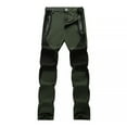 thumbnail image 1 of HOOMEUMY Men's Outdoor Lightweight Quick Dry Hiking Pants Water-Resistant Windproof Breathable Cargo Pants with Zipper Pockets Stretch Travel Camping Fishing Climbing Trousers Green XXL, 1 of 4