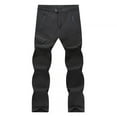 thumbnail image 1 of HOOMEUMY Men's Outdoor Quick-Dry Hiking Pants Lightweight Water-Resistant Breathable Stretch Pants with Zipper Pockets for Camping Travel Climbing Black XXL, 1 of 8