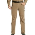 thumbnail image 1 of HOOMEUMY Men's Outdoor Quick-Dry Hiking Pants Lightweight Water-Resistant Stretch Cargo Pants with Zipper Pockets Brown XL, 1 of 9