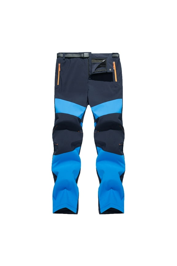 Men's Outdoor Sportswear Waterproof Hiking Pants Camping Trekking Climbing Trousers Windproof Quick Dry Breathable Mountain Softshell Pants with Zipper Pockets Black XXXXXL