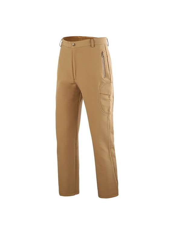 Men's Pants Cargo Pants Water Resistant Quick Dry Outdoor Hiking Work Pants Outdoor Fishing Camping Climbing Sports Khaki XL