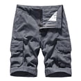 thumbnail image 1 of HOOMEUMY Men's Shorts Cotton Multi-Pocket Straight Loose Fit Summer Shorts Military Army Green Cargo Shorts Gray XXXL, 1 of 6