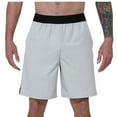 thumbnail image 1 of HOOMEUMY Men's Sportswear Quick-Dry Gym Fitness Lightweight Breathable Workout Training Running Athletic Shorts Pants Gray S, 1 of 4