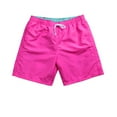 thumbnail image 1 of HOOMEUMY Men's Summer Beach Shorts Quick Dry Loose Fit Breathable Stretch Casual Swim Trunks with Pockets Board Shorts Bathing Suit Red L, 1 of 6