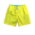 thumbnail image 1 of HOOMEUMY Men's Summer Beach Shorts Quick Dry Loose Fit Breathable Stretch Casual Swim Trunks with Pockets Board Shorts Bathing Suit Yellow L, 1 of 6