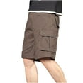 thumbnail image 1 of HOOMEUMY Men's Summer Cargo Shorts with Multi Pockets Straight Fit Relaxed Loose Fit Shorts for Daily Work Outdoor Activities Travel Golf Beach Brown XXXXXL, 1 of 3