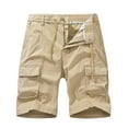 thumbnail image 1 of HOOMEUMY Men's Summer Cargo Shorts Quick Dry Casual Workout Quick Dry Lightweight Multi-Pockets Bermuda Beach Short Pants Yellow XXXXL, 1 of 7