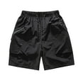 thumbnail image 1 of HOOMEUMY Men's Summer Cargo Shorts Quick Dry Lightweight Sports Running Beach Shorts with Zipper Pockets Black M, 1 of 3