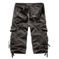 thumbnail image 1 of HOOMEUMY Men's Summer Cargo Shorts Solid Multi-Pockets Straight Loose Fit Wear-resistant Quick Dry Baggy Work Shorts Capri Pants Gray XXL, 1 of 3