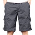 thumbnail image 1 of HOOMEUMY Men's Summer Cargo Shorts Straight Fit Casual Breathable Stretch Multi-Pockets Stretch Hiking Work Beach Shorts Gray XL, 1 of 4