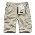 thumbnail image 1 of HOOMEUMY Men's Summer Lightweight Quick Dry Cargo Shorts with Pockets Water-Resistant Stretch Relaxed Fit Hiking Shorts Beige XXL, 1 of 5