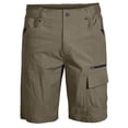 thumbnail image 1 of HOOMEUMY Men's Summer Quick Dry Lightweight Casual Loose Fit Breathable Stretch Relaxed Fit Cargo Shorts with Zipper Pockets Green XL, 1 of 4