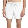 thumbnail image 1 of HOOMEUMY Men's Summer Quick Dry Swim Trunks with Drawstring Mesh Lining Teal Blue Bathing Suits Beach Shorts White 6, 1 of 3
