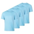 thumbnail image 1 of HOOMEUMY Men's Summer Quick Dry T-Shirts Breathable Sports Running Fitness Gym Workout Crew Neck Short Sleeve T-Shirts Tops Tee Shirts 4 Pack Blue XL, 1 of 8