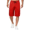 thumbnail image 1 of HOOMEUMY Men's Summer Sweat Shorts with Zipper Pockets Drawstring Elastic Waist Breathable Stretch Loose Fit Shorts Red XL, 1 of 7