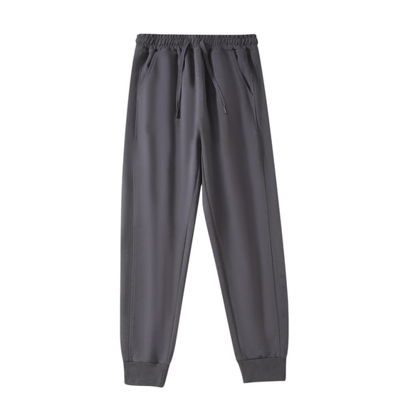 HOOMEUMY Men's Sweatpants Jogger Pants Loose Fit Elastic Waist Comfortable Sport Pants Workout Running Jogging Gym Training T Dark Gray XL