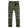 thumbnail image 1 of HOOMEUMY Men's Winter Softshell Pants Fleece Lined Hiking Snowboard Ski Outdoor Waterproof Windproof Trousers Green XXXXL, 1 of 6