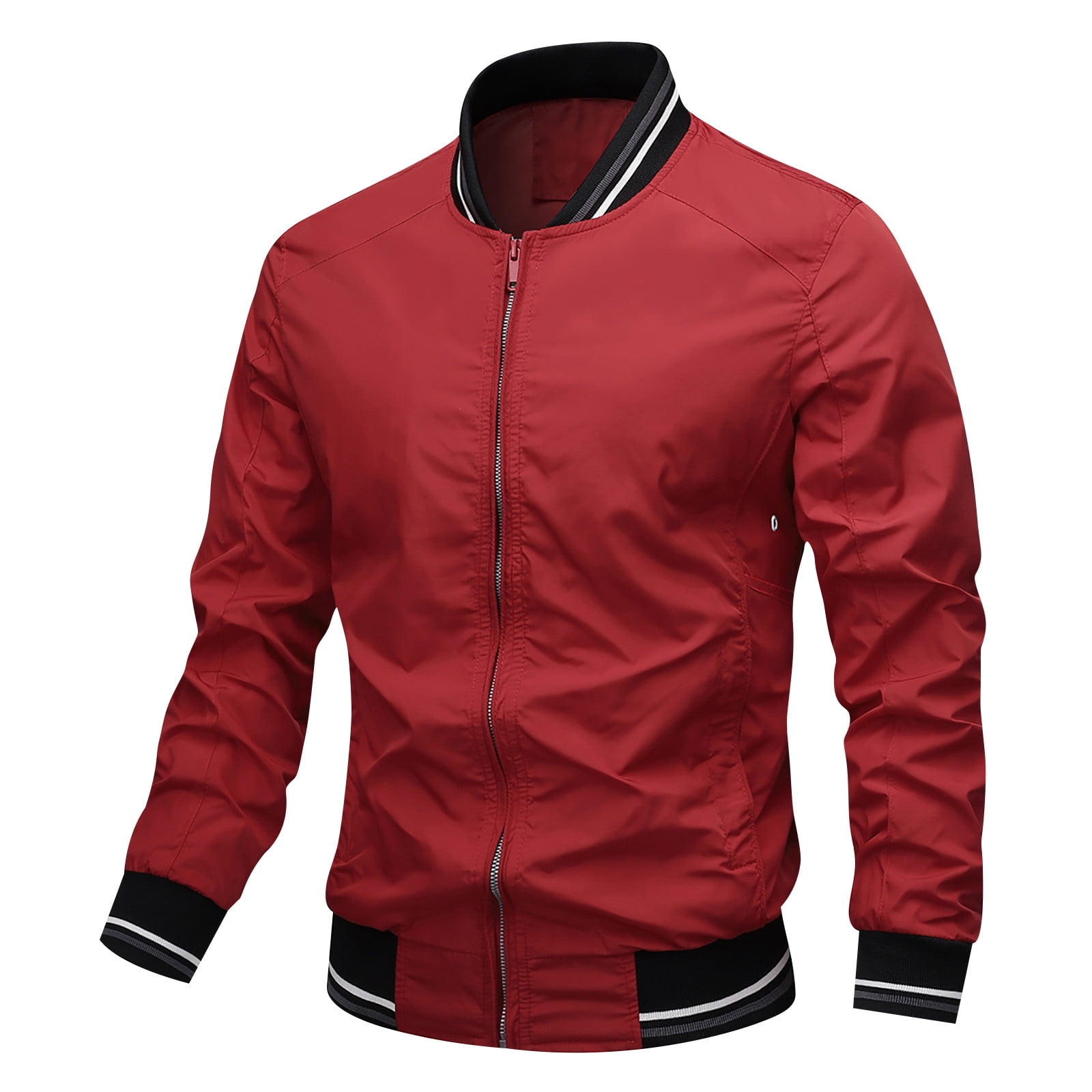 Bomber Jacket Red Coat Outfit Men Red Buffalo Plaid Men's Bomber