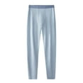 thumbnail image 1 of HOOMEUMY Mens Bottom Pants Solid Color Underwear Pant Soft Comfy Slim Long Trousers (Light Blue,XXXL), 1 of 5