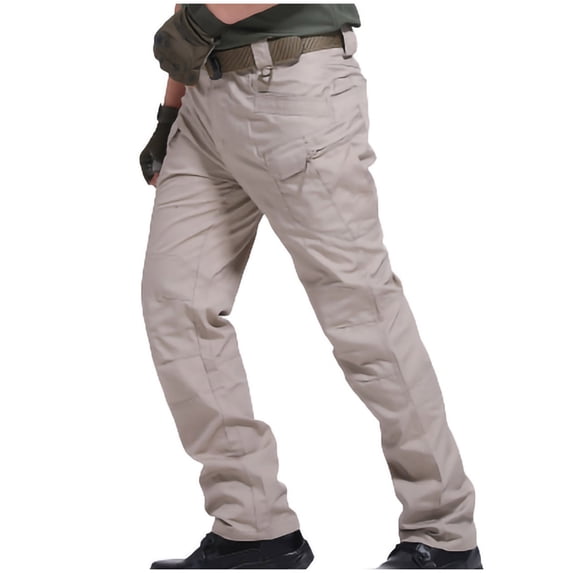 HOOMEUMY Mens Cargo Pants Pocketed Design Versatile Basic Workout Style Fashion 2025 Trendy Waterproof Trousers Stretch Pants Yellow XXXXXL