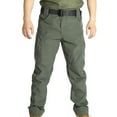 thumbnail image 1 of HOOMEUMY Mens Cargo Pants Straight Leg Sweatpants Men Windbreaker Outdoor Hiking Work Sweatpant with Pockets (Green,XXXL), 1 of 6
