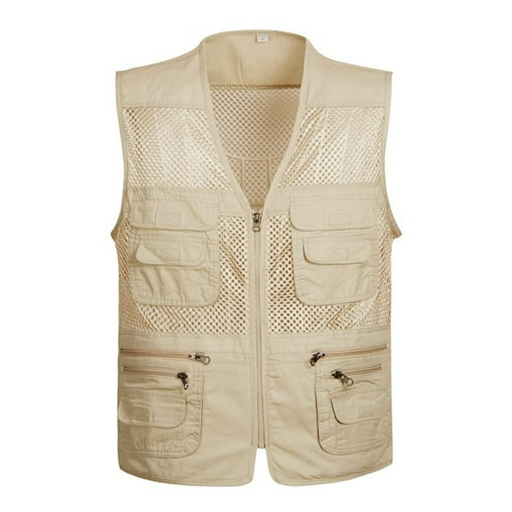 HOOMEUMY Mens Cargo Vest Sleeveless Clothes Fashion 2025 Trendy Classic Solid Coat V-Neck Jacket Quick Dry Design Casual Workout Black XXL