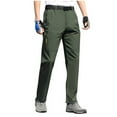 thumbnail image 1 of HOOMEUMY Mens Hiking Pants Casual Button Zipper Fitness Pant Athletic Outdoor Sports Cycling Pants (Army Green,XL), 1 of 6