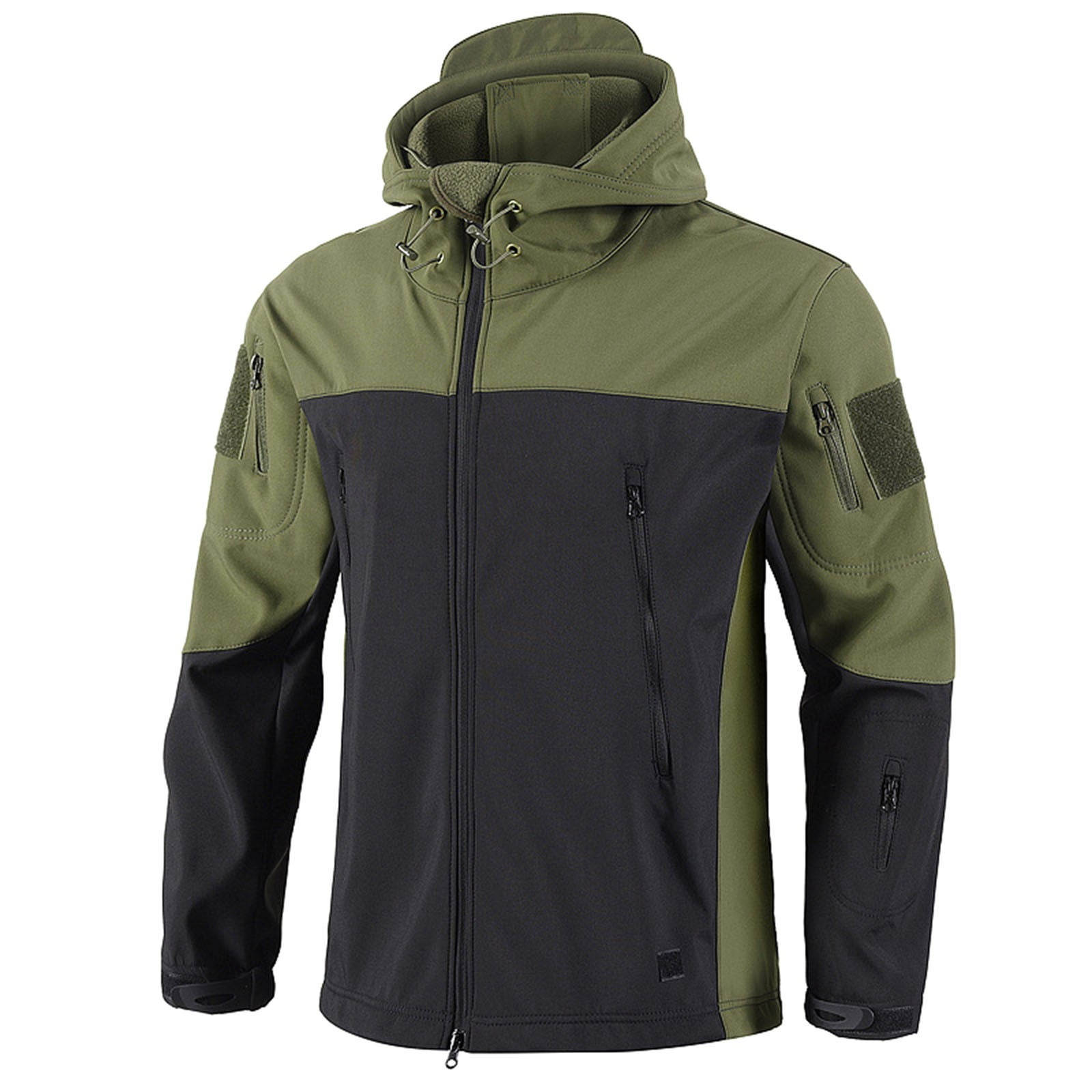 HOOMEUMY Mens Hooded Rain Jacket Long Sleeve Clothes Fashion 2025 ...