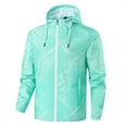 thumbnail image 1 of HOOMEUMY Mens Hoodie Athletic Jacket Classic Solid Coat Crew Neck Jacket Zipper Design Casual Workout Long Sleeve Clothes Fashion 2025 Trendy Green L, 1 of 2