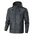 thumbnail image 1 of HOOMEUMY Mens Hoodie Athletic Jacket Classic Solid Coat Crew Neck Jacket Zipper Design Casual Workout Long Sleeve Clothes Fashion 2025 Trendy Black XXXL, 1 of 2