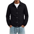thumbnail image 1 of HOOMEUMY Mens Light Jackets Casual Stylish Windbreakers for Men Light Track Jacket Laydown Collar Fall Golf Coats, 1 of 8