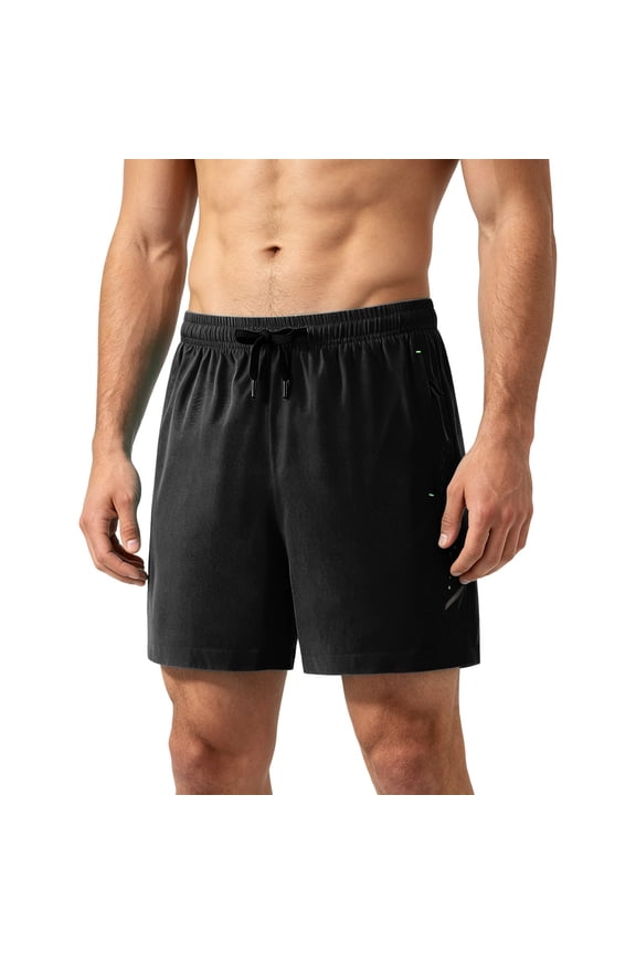 Mens No Liner Swim Trunks Fast Dry with Zipper Pockets Bathing Suits for Men Lineless Swim Shorts
