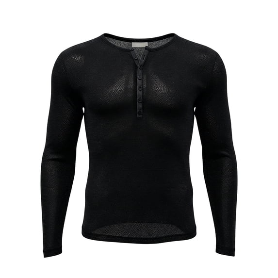 HOOMEUMY Mens Sheer Mesh Long Sleeve V Neck Shirt See Through Casual Breathable Tops For Party And Nightclub Occasion Wear