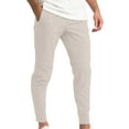 thumbnail image 1 of HOOMEUMY Mens Sweatpants Casual Stretch Dress Work Pants Solid Color Casual Fall Workout Sweat Pant with Pockets (Beige,XXL), 1 of 4