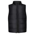 thumbnail image 1 of HOOMEUMY Mens Warm Cotton Vest Sleeveless Clothes Fashion 2025 Trendy Classic Solid Coat Stand Collar Jacket Quick Dry Design Casual Workout Black L, 1 of 5