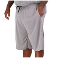 thumbnail image 1 of HOOMEUMY Plus Size Summer Sports Shorts for Men Lightweight Breathable Quick Dry with Pockets Black Athletic Gym Workout Running Shorts Gray 12, 1 of 6