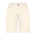thumbnail image 1 of HOOMEUMY 2025 Men's Summer Straight Fit Shorts Khaki Regular Bermuda Shorts Stretch Beach Shorts with Multi Pockets Khaki 6, 1 of 5
